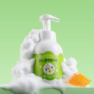 Limpiador de Biberones Espumoso Dr. Papie, Ingredientes Derivados de Plantas, Seguro para la Digestión del Bebé, Elimina Residuos de Leche, Grasa y Aceite del Biberón - Product Image 4