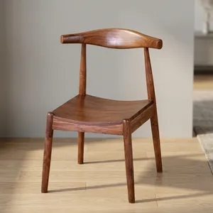 Silla de Comedor de Madera Vintage con Diseño Rústico, Asiento Cómodo para Jardín, Sala de Estar, Dormitorio, Casas de Campo y Hoteles - Product Image 6