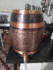 Artisan Made Copper Water Dispenser Hand Crafted Copper Water Dispenser High Gloss Finish Wholesale Copper Water Dispenser - Product Image 2