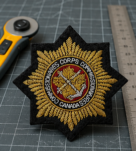 CCC CANADA High Quality Lace Embroidered Patch <b>Sew</b>-On Fabric Badge Circular Luxury Design for Garment - Product Image 1