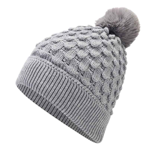 Gorros de Punto Personalizados al por Mayor, Unisex, con Diseño de Puntos Bordados, Ajustables, para Deportes de Invierno - Product Image 2