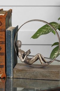 Juego de Sujetalibros con Forma de Escultura Moderna, Soporte para Libros Decorativo Minimalista, Organizador de Escritorio para Oficina y Hogar - Product Image 3