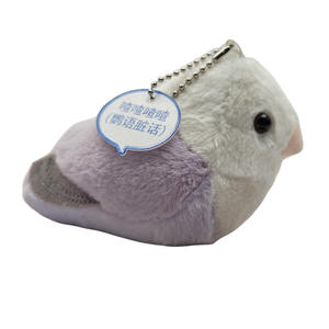 Llavero de Peluche de Loro, Color Gris y Blanco, de 11CM-30CM, para Niños de 8 a 13 Años, Unisex - Product Image 1