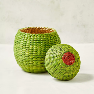 Best Price Water Hyacinth Kids Storage <b>Basket</b> with Lid for <b>Easter</b> Holiday Decorations Spring Decor made in Vietnam - Product Image 2