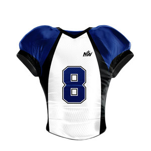 Jersey de Fútbol Americano Liso de Alta Calidad, Diseño Personalizado, Jersey de Fútbol Americano en Blanco para Hombre - Product Image 1