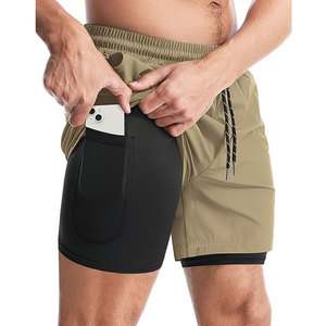 Nueva Llegada, Conjunto de 2 Piezas, Pantalones Cortos Deportivos 2 en 1 para Hombre, con Múltiples Bolsillos, de Secado Rápido, para Deportes y Fitness - Product Image 6