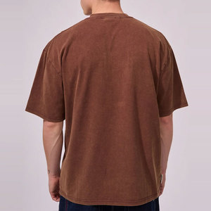 T-shirt personnalisé à col rond, coupe classique, style vintage tendance, tissé, prix de gros, nouvelle collection, fabricant - Product Image 4