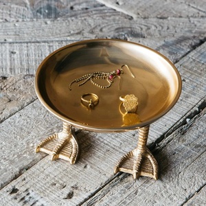 Bandeja de Lujo Dorada para Adornos de Animales – Soporte Decorativo para Joyas con Patas de Pato, Corona de Rana y Perro, para Decoración del Hogar y Regalos - Product Image 5