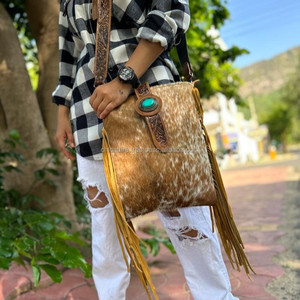 กระเป๋าถือหนังวัวแท้มีเครื่องมือใหม่สำหรับผู้หญิงกระเป๋าคาดลำตัวแบบโบฮีเมียนหนังแท้มีสไตล์ - Product Image 4