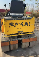 Compacteur de sol vibrant d'occasion SAKAI TW330, rouleau compresseur routier d'occasion