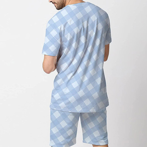 Ensemble T-shirt et short en polyester de haute qualité avec impression numérique par sublimation sur toute la surface, tenue décontractée d'été, T-shirt et short ringer - Product Image 2