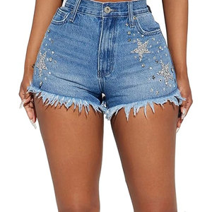 Shorts de Mezclilla Casuales para Mujer, Moda 2026, Verano, Alta Calidad, Transpirables, Secado Rápido, Impermeables, con Bolsillos, Venta al Por Mayor - Product Image 1