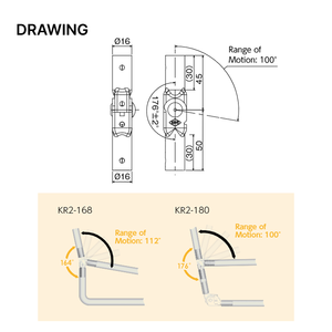 Finesse Prices Impressive Quality <b>Furniture</b> <b>Parts</b> KR2-180 Hinge For Pipe Frame Foldable Chair Mechanism - Product Image 3