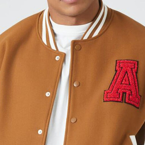 New Arrival Men's Wool Varsity Jacket 100% Cotton Button Closure Letterman College Baseball Bomber Style for Winter - Product Image 2