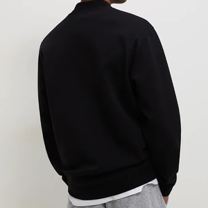 Customized Crewneck White Oversized <b>Sweatshirt</b> 100% Cotton Blank Pullover <b>Sweatshirt</b> for Men Mock Neck <b>Plain</b> <b>Sweatshirts</b> - Product Image 4
