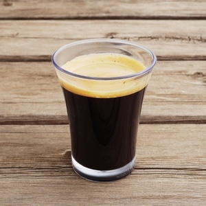 Vaso Doppio para Espresso de 160 ml, Personalizado, Transparente, de Plástico Ecozen, Pequeño, para Café Espresso y Postres - Product Image 3