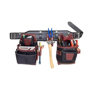 Adjustable Premium Leather Heavy Duty Detachable Tool Bag for Electrician Carpenter Handyman Woodworker Construction Tools Belt - Product Image 6