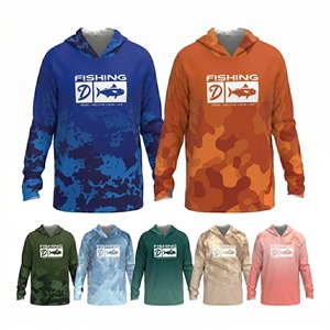 Sweat à capuche stylé pour homme en polyester 100% avec sublimation personnalisée, UPF 50, séchage rapide, 180g, pour la pêche en plein air - Product Image 1