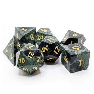 High quality stone <b>dice</b> Crystal Kambaba jasper natural crystal reiki healing gemstones Engraved custom <b>dice</b> <b>set</b> Vikings crystal - Product Image 3