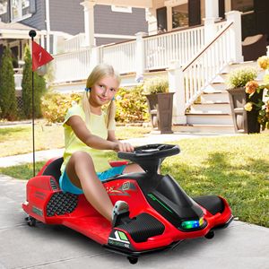 Go-Kart Elettrico da Drift 36V con Avvio Lento, Musica e Luci Rosse, Personalizzabile, Trazione 4x4, Freno a Disco per Bambini, Garanzia 1 Anno - Product Image 2