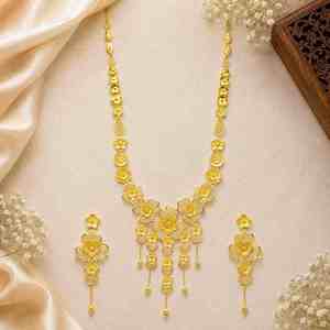 Venta al por Mayor de Joyería de Moda con Diseño Tradicional en Oro Micronizado de 14K, 18K y 24K, Collares Largos Estilo Dubái, Joyería Turca, Oro, Joyería - Product Image 3