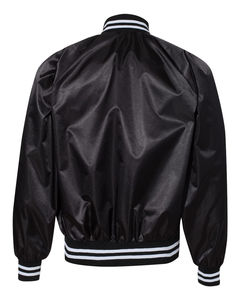 Nouvelle veste universitaire unisexe tendance, veste de baseball pour hommes, veste bomber pour lycée, laine + simili cuir - Product Image 3