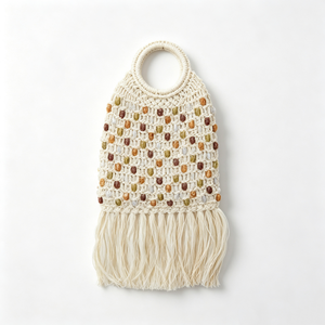 Customized festival handbag, resort purse, summer beach party bag, ethnic‑style casual tote, vacation statement handbag - Product Image 5