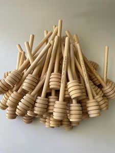 Wooden Nectar Dipper Stick Honey Drizzle <b>Spoon</b> Natural Bee Honey Stirring Tool for Gourmet Kitchen and Dining Collection - Product Image 6