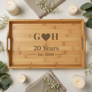 Design Wooden Tray Handmade Wooden Tray Indian Serving Tray - Product Image 4