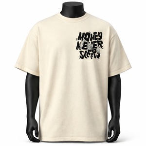 Camiseta Gráfica Oversize de Algodón de Alta Calidad Personalizada OEM al por Mayor, Camiseta Estampada Casual de Streetwear para Hombre - Product Image 3