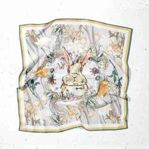 Pañuelos de Seda 100% para Mujer, Pañuelo Cuadrado Personalizado con Logotipo, Pañuelo de Seda 100% de Lujo - Product Image 1