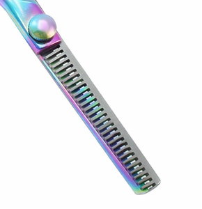 Tijeras de Entresacar Multicolor Profesionales para Peluquería Canina con Mango de Plástico - Product Image 4