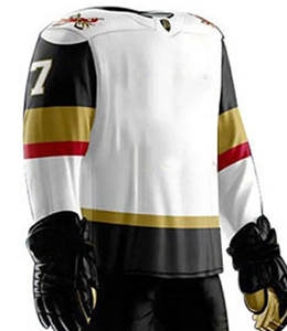 Uniforme de hockey sobre hielo hecho 100% de poliéster con MOQ bajo, último diseño, uniforme de hockey sobre hielo de alta calidad para uso en equipo. - Product Image 4