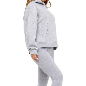 Sweat à capuche en coton lourd pour femmes |   Pulls personnalisés en coton blanc brodé, sans doublure, à manches longues, écologiques, grandes tailles - Product Image 1