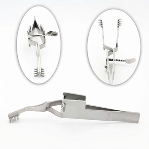 HEISS Retractor Sharp / Blunt prongs 4/4 wound retractors 10 cm surgical - Product Image 4