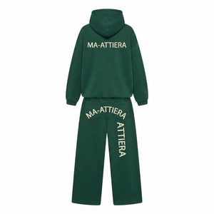 Conjunto Deportivo Personalizado para Mujer, Sudadera Holgada con Capucha y Pantalones Anchos, Estampado Gráfico, Ropa Casual Urbana OEM - Product Image 3