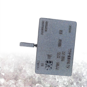 จี้รูปบัตรเครดิตแบบ Iced Out ชุบทอง 18K ประดับเพชร CZ แบบ Micro Pave สไตล์ฮิปฮอป เครื่องประดับหรูหราสำหรับทุกเพศ จี้และชาร์ม - Product Image 3
