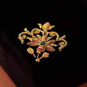 Boîte à bijoux en velours brodée à la main, Zardozi, sequins, perles, fermoir magnétique, forme papillon, coffret de rangement de luxe pour cadeau - Product Image 3