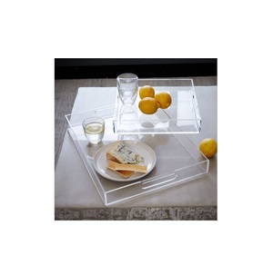 Bandeja de Acrílico para Servir Té y Comida en Hoteles y Restaurantes, Elegante Bandeja de Acrílico Hecha a Mano de Calidad para Uso en el Hogar, Cocina y Fiestas - Product Image 6