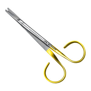 Ciseaux chirurgicaux dentaires pour tissus gingivaux, ciseaux dentaires dentelés TC, ciseaux de laboratoire pour dissection et suture des tissus dentaires - Product Image 1