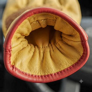 Reinforced Goat Grain Leather Durable Anti-Slip <b>Driver</b> <b>Gloves</b> New Design Custom Logo Heavy Duty Heat Resistant Work SAFETY - Product Image 5