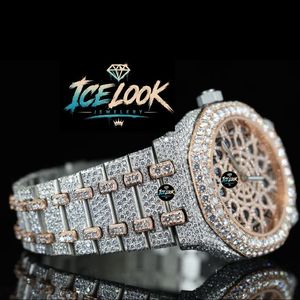 Reloj Mecánico Ice Look Tourbillon con Cristal de Zafiro, 40 mm, Correa de Acero Inoxidable, Esfera Redonda, Reloj de Lujo para Hombre - Product Image 2