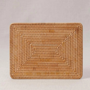 Manteles individuales de ratán bohemios rectangulares tejidos de alta calidad, Decoración de mesa de mimbre ecológica y vajilla al por mayor de Vietnam - Product Image 1