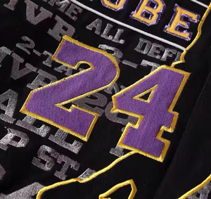 High Quality 100% Cotton Children's Spring Streetwear Racing Varsity Jacket OEM ODM Custom Embroidered Applique Patchwork - Product Image 4