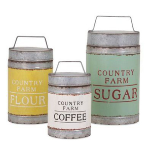 อุปกรณ์ครัวคุณภาพดี กระป๋องชุบสังกะสีทรงกลม รูปทรงสวยงาม ภาชนะเก็บอาหาร เป็นมิตรกับสิ่งแวดล้อม - Product Image 6