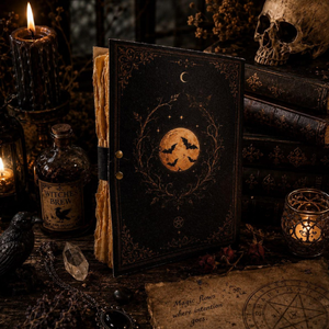 Diario de Cuero para Brujas con Candado, 200 Páginas, Libro de Hechizos y Pociones, Libro de Sombras, Grimorio Gótico Hecho a Mano, Libro de Hechizos Wiccanos - Product Image 6