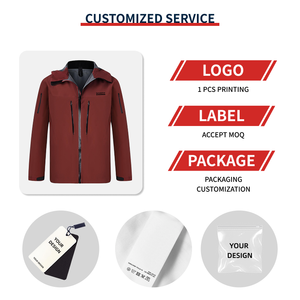 Wholesale Men's Customized Quilted Eco-Friendly Rain <b>Jacket</b> Windproof Waterproof Breathable 100% Polyester Lining <b>Work</b> <b>Jackets</b> - Product Image 3