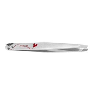 Pinzas Profesionales para Cejas con Punta Inclinada, Chapadas en Oro, Acabado Espejo de Alta Calidad, Logotipo Personalizado - Product Image 2