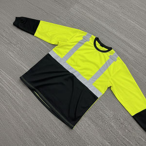 Chemises de travail de sécurité industrielle pour hommes, manches longues, haute visibilité, coton, chemise de travail de construction, chemise de sécurité réfléchissante - Product Image 3