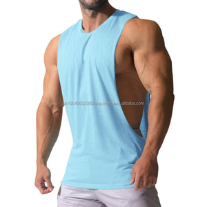 Best Quality <b>Men's</b> Plus Size Breathable Quick Dry Vest Summer Solid Color Sleeveless Tank <b>Top</b> for Outdoor Fitness - Product Image 2